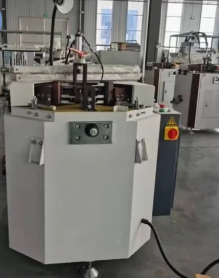 100 mm bladslag × 3 500 mm Ramkapacitet Kraftig krimpmaskin i aluminium med ett huvud, fönsterdörr och hörn