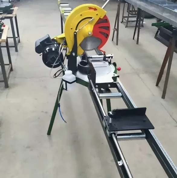 Precision en-huvud manuell aluminium skärsåg